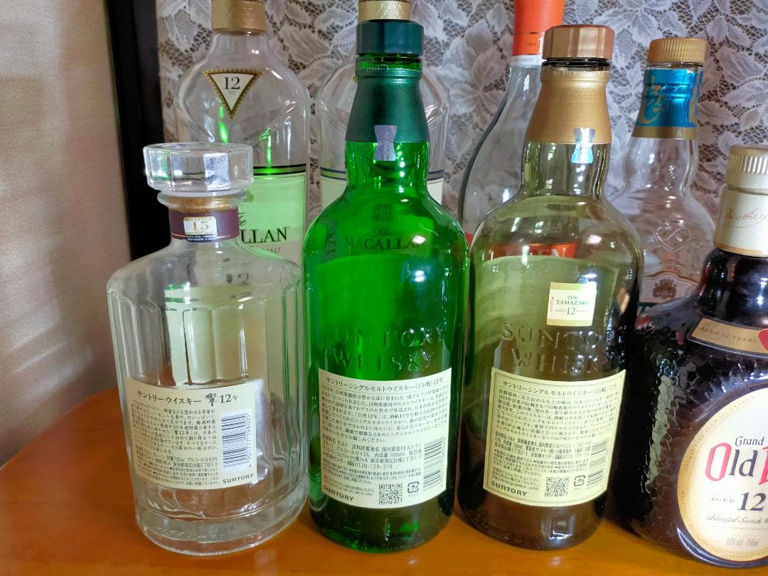 375【空き瓶】ウィスキー　10本セット
