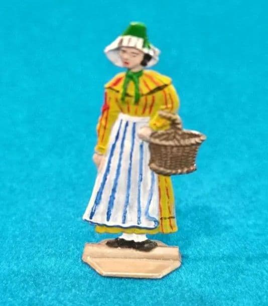 希少 ドイツ製 ビンテージ 錫製 フギュア 手彩色 ８体 セット シラ一社