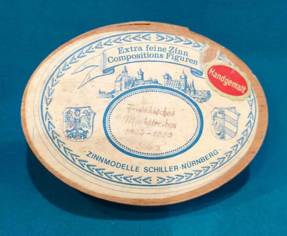 希少 ドイツ製 ビンテージ 錫製 フギュア 手彩色 ８体 セット シラ一社