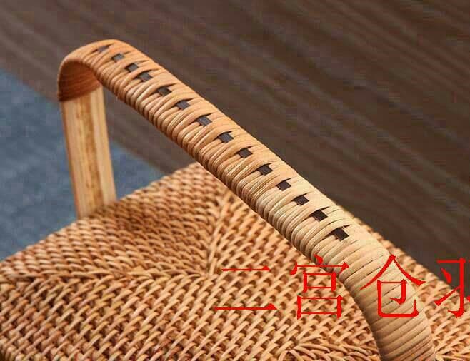 収納ケース 藤編 茶道具 ピクニック 小物入れ籠 便攜 民芸職人手作り弁当箱3