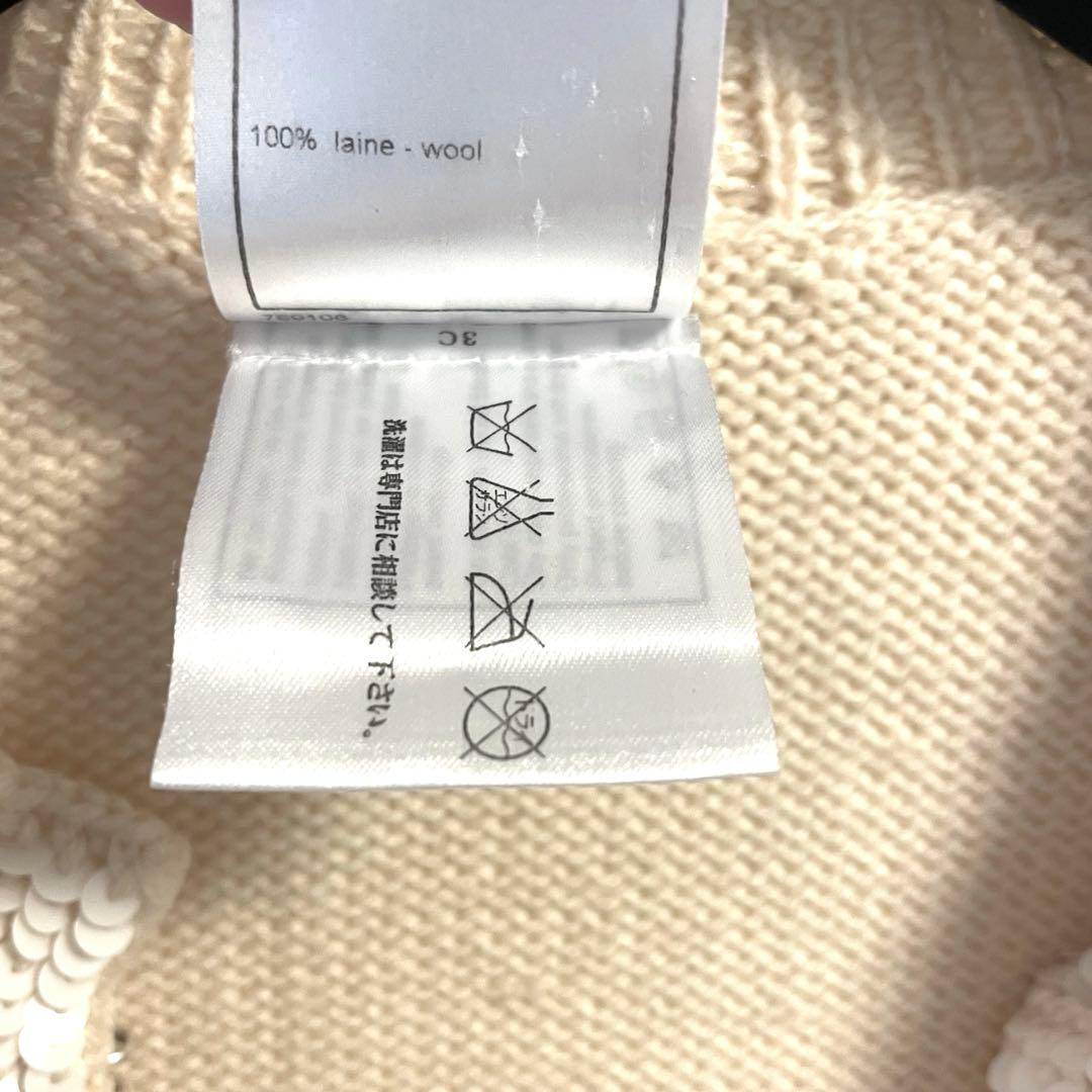 CHANEL アイボリー ニットカーディガン