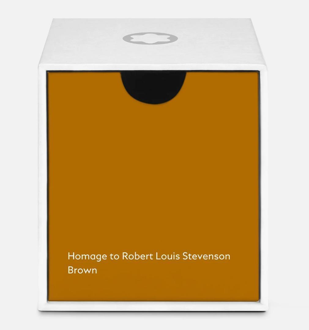 【限定品】モンブラン 作家シリーズ 2023 スティーヴンソン 万年筆インク 茶