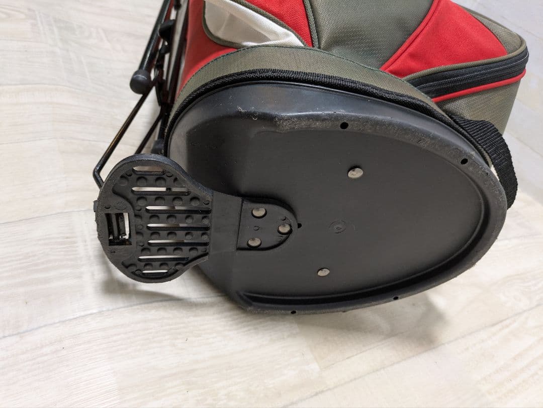 HONMA キャディバッグ スタンド付き レッド✕スモーキーグリーン