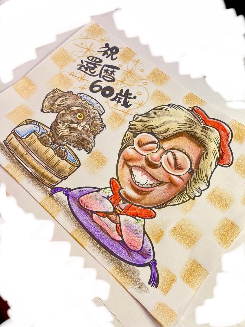 世界で1枚のオーダーメイド似顔絵★ハイクオリティver★プレゼント