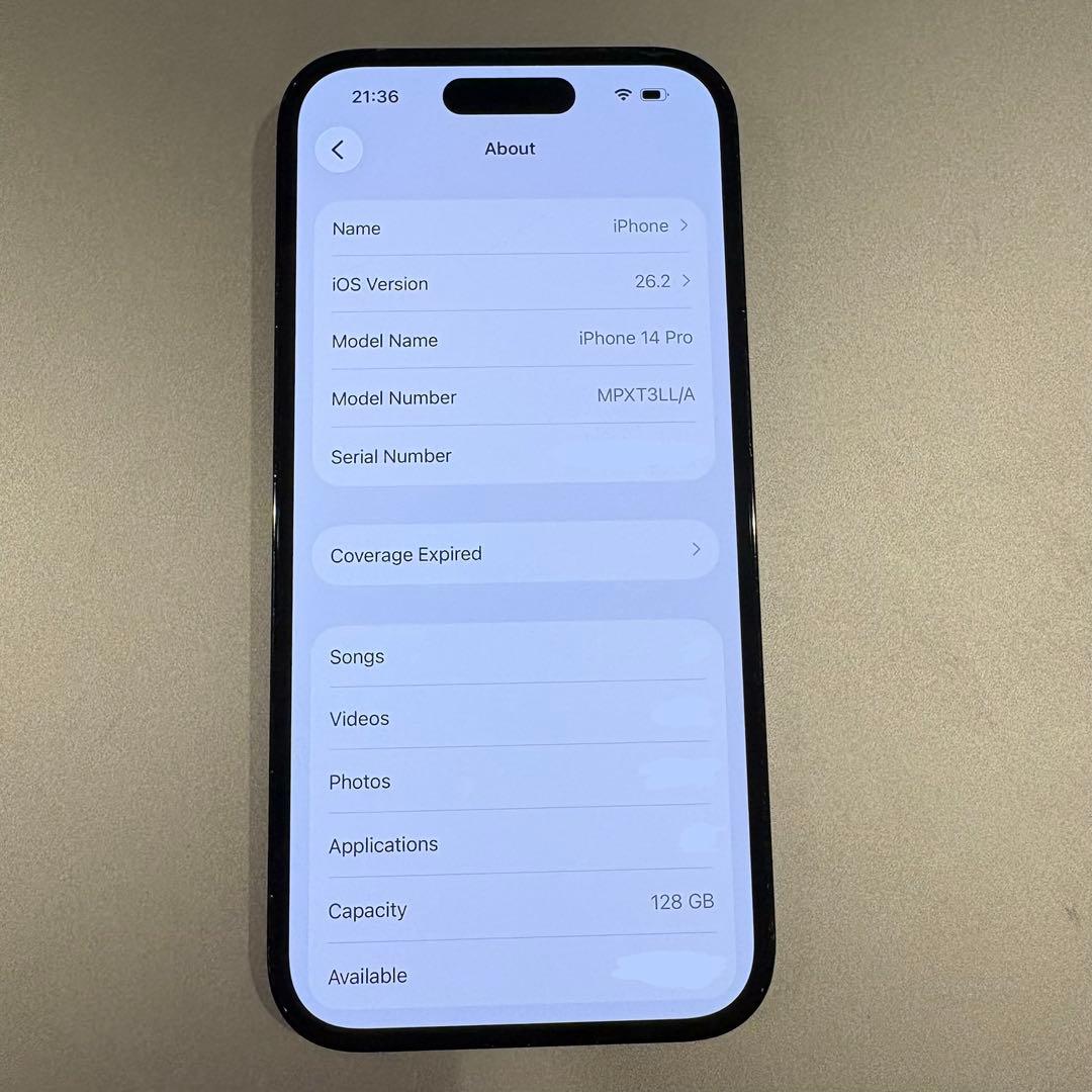 スマートフォン本体 Apple iPhone 14Pro 128GB