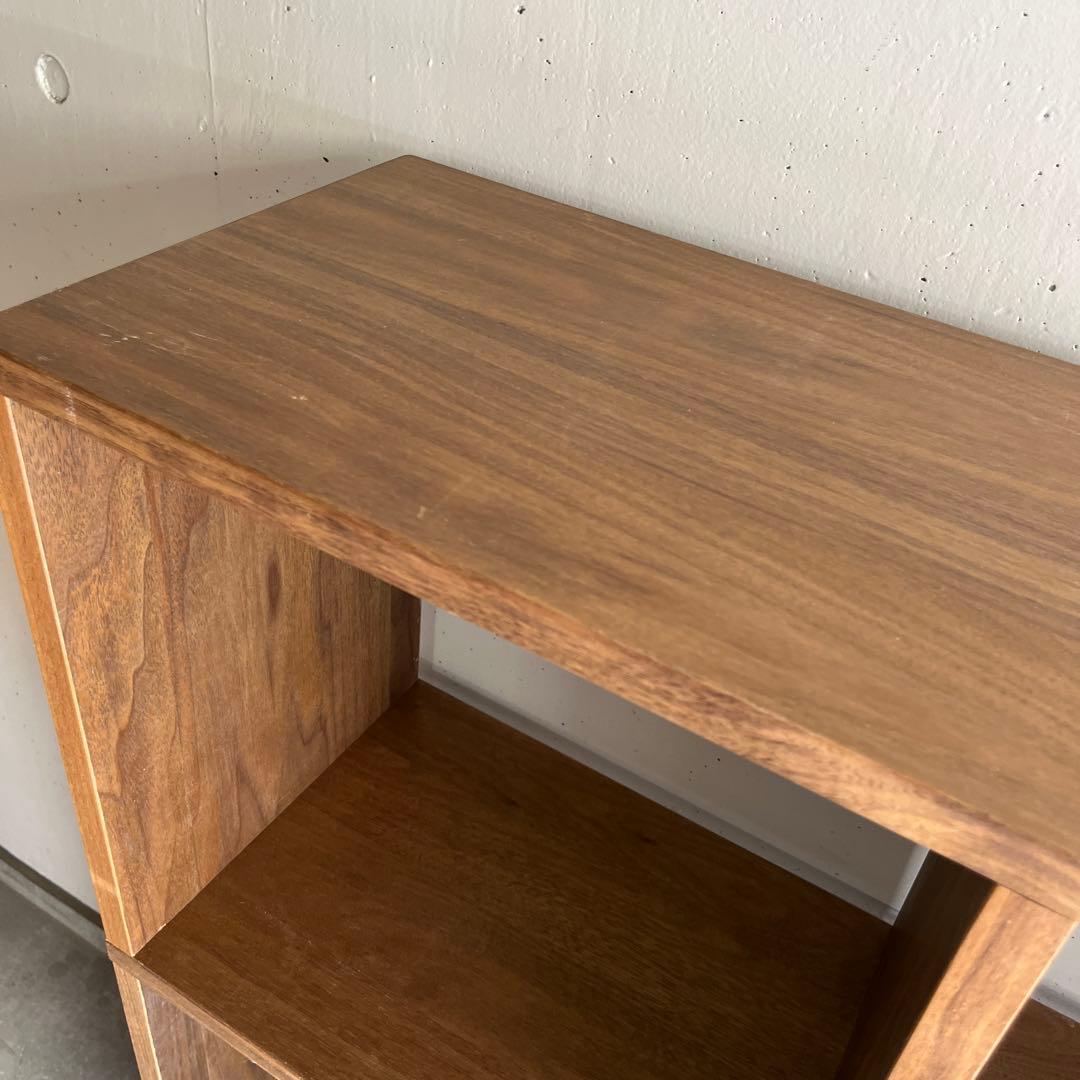 無印★スタッキングシェルフセット・３段×３列・ウォールナット材