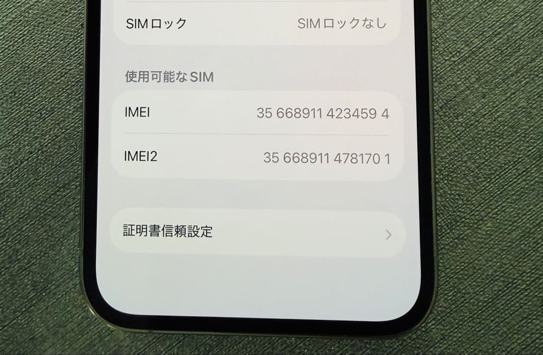 Apple iPhone 12Pro 256GB SIMフリー　未使用ケーブル付