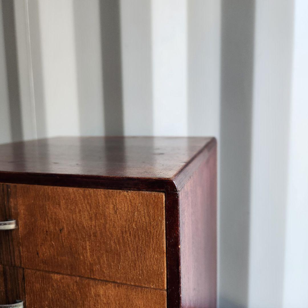 ジャパンヴィンテージ　 木製 5段小引き出し 小物入れ レターケース　チェスト