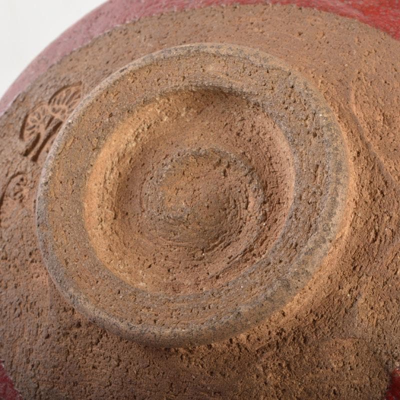 茶道具　赤楽茶碗　在銘　時代箱付　N　6504