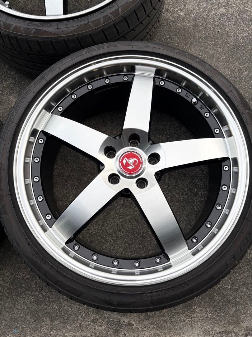 20インチ アルミホイールセット 245/35-20 245/25R20