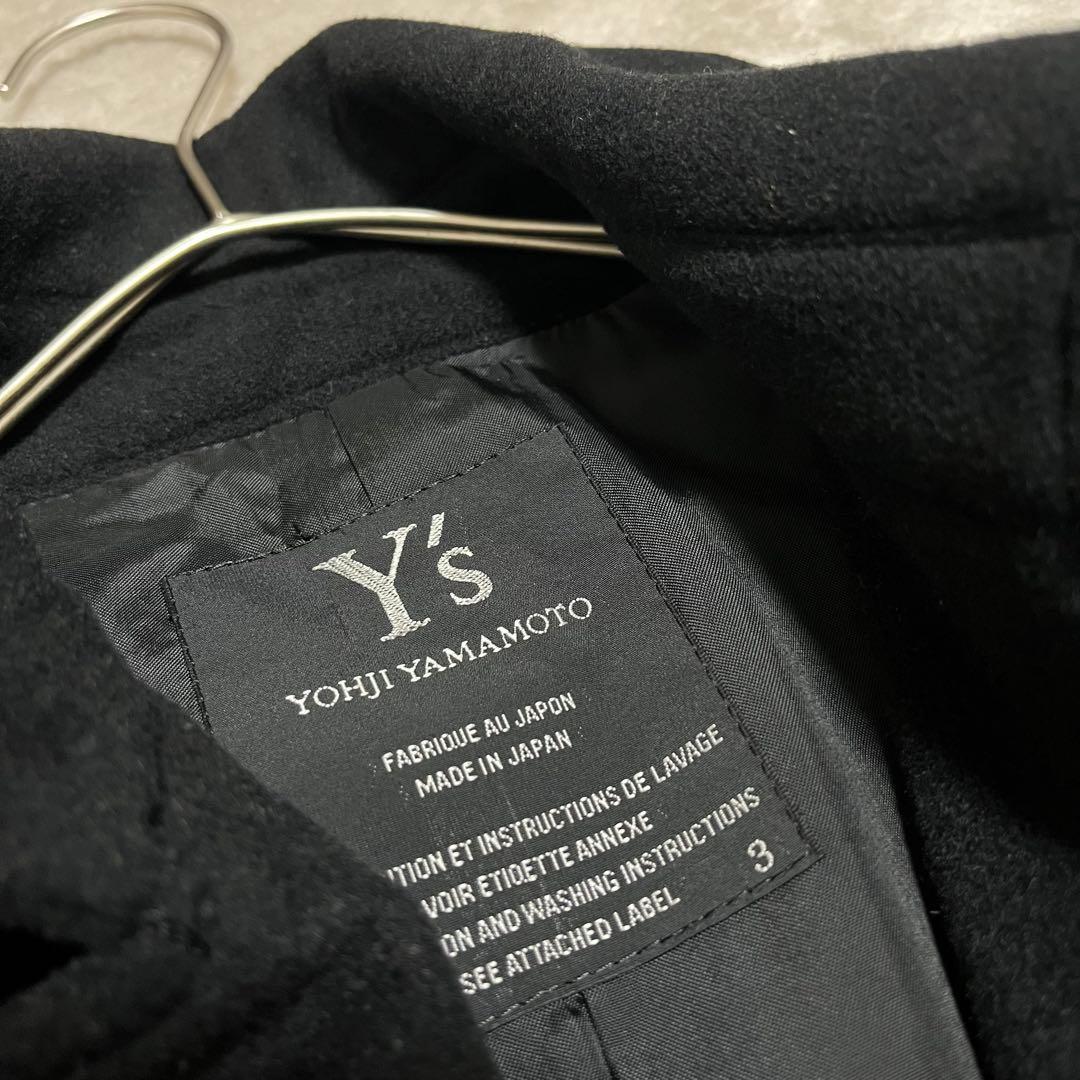 ワイズ　ヨウジヤマモト　ウール、カシミヤ　ノーボタン　コート　オーバー