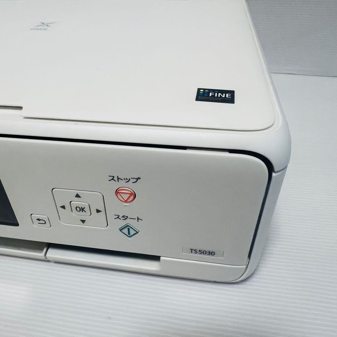 総印刷枚数300枚以下Canon TS5030 プリンター ホワイト