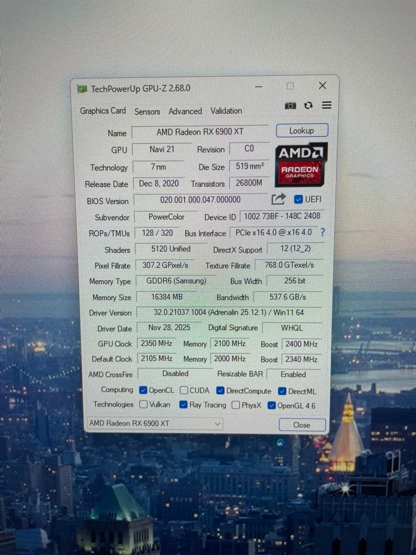 渋柿です。amd radeon rx6900xt reddevil グラボ