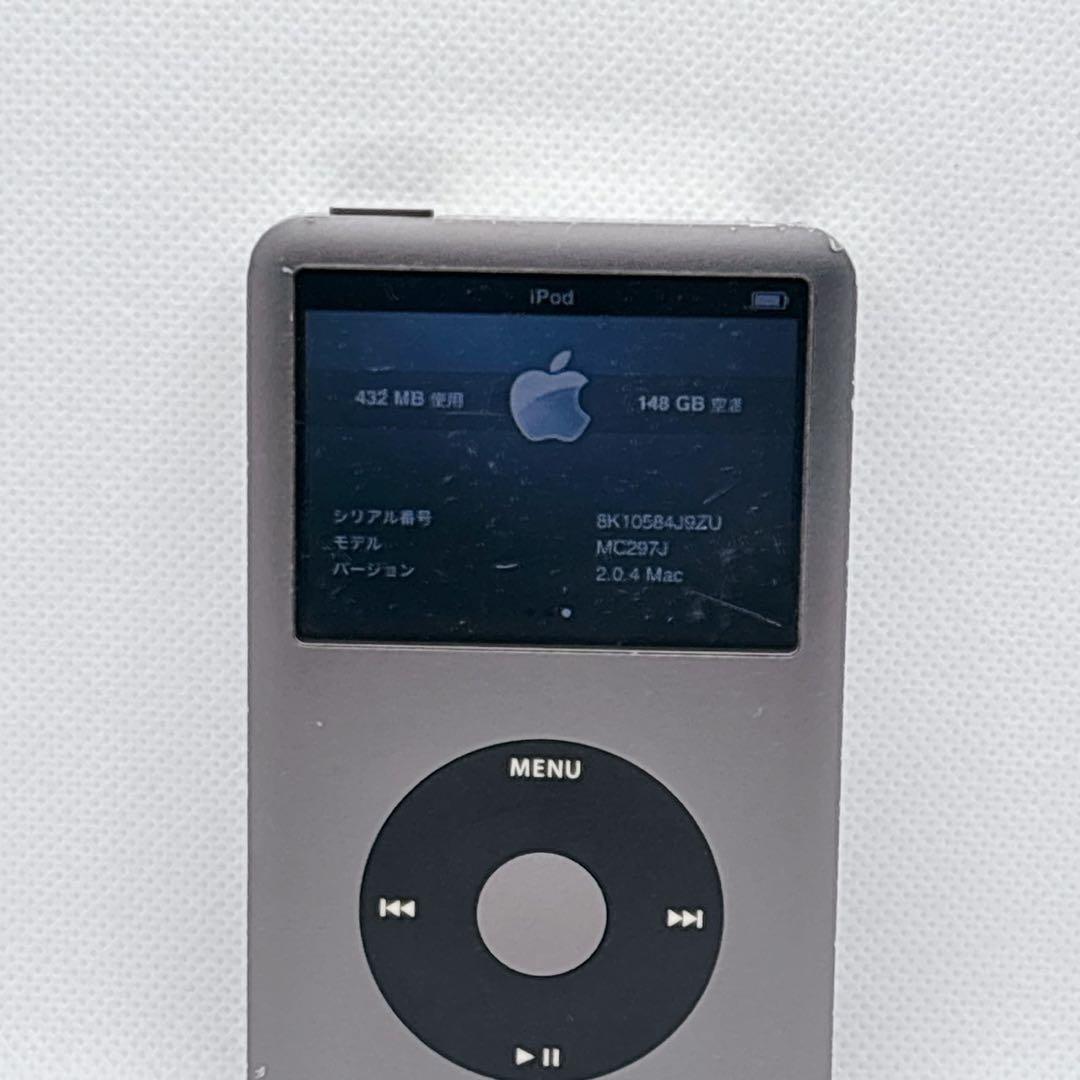 【良品】Apple iPod classic 160GB MC297J/A 黒