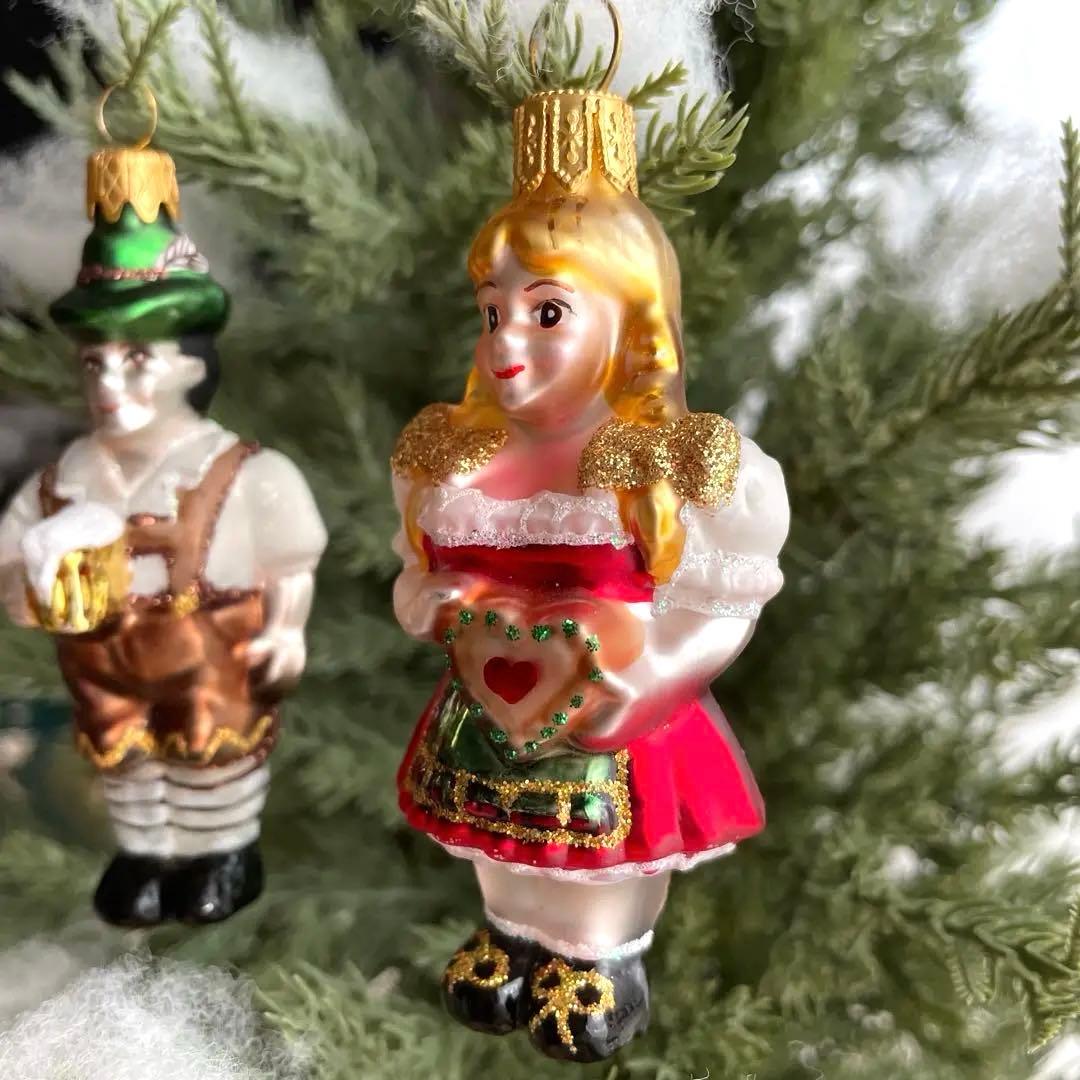 ドイツ　クリスマス　ガラスオーナメント ☆彡