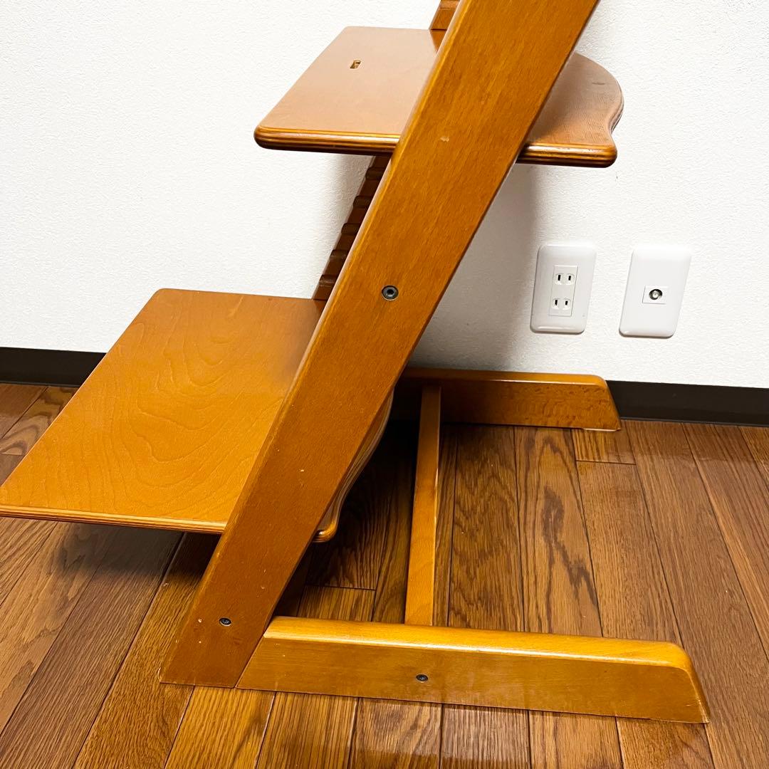 希少STOKKE ストッケ トリップトラップ シリアル3 ナチュラルハイチェア