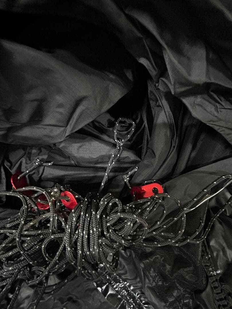 M-㉑【訳ありUSED C/破損】G-tent-L カーキ 大型 テント黒