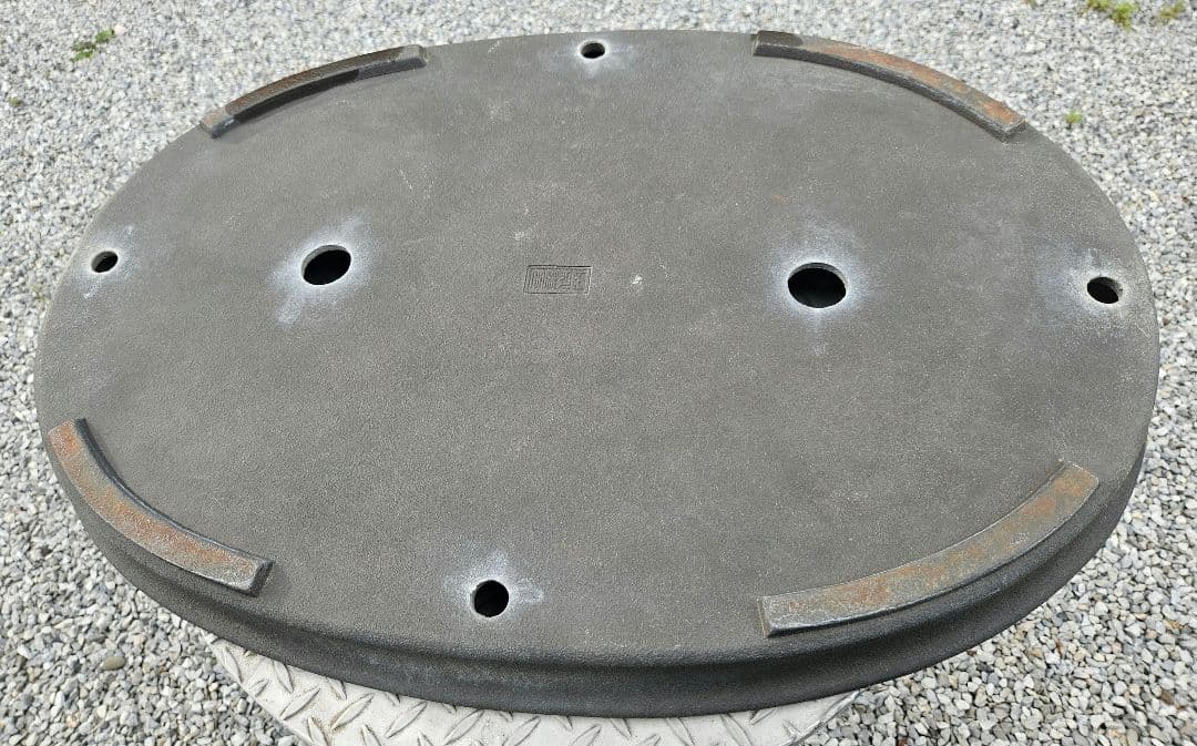 緑泥楕円皿鉢/千秋造/落款/寄せ植え/盆栽/大型/楕円鉢