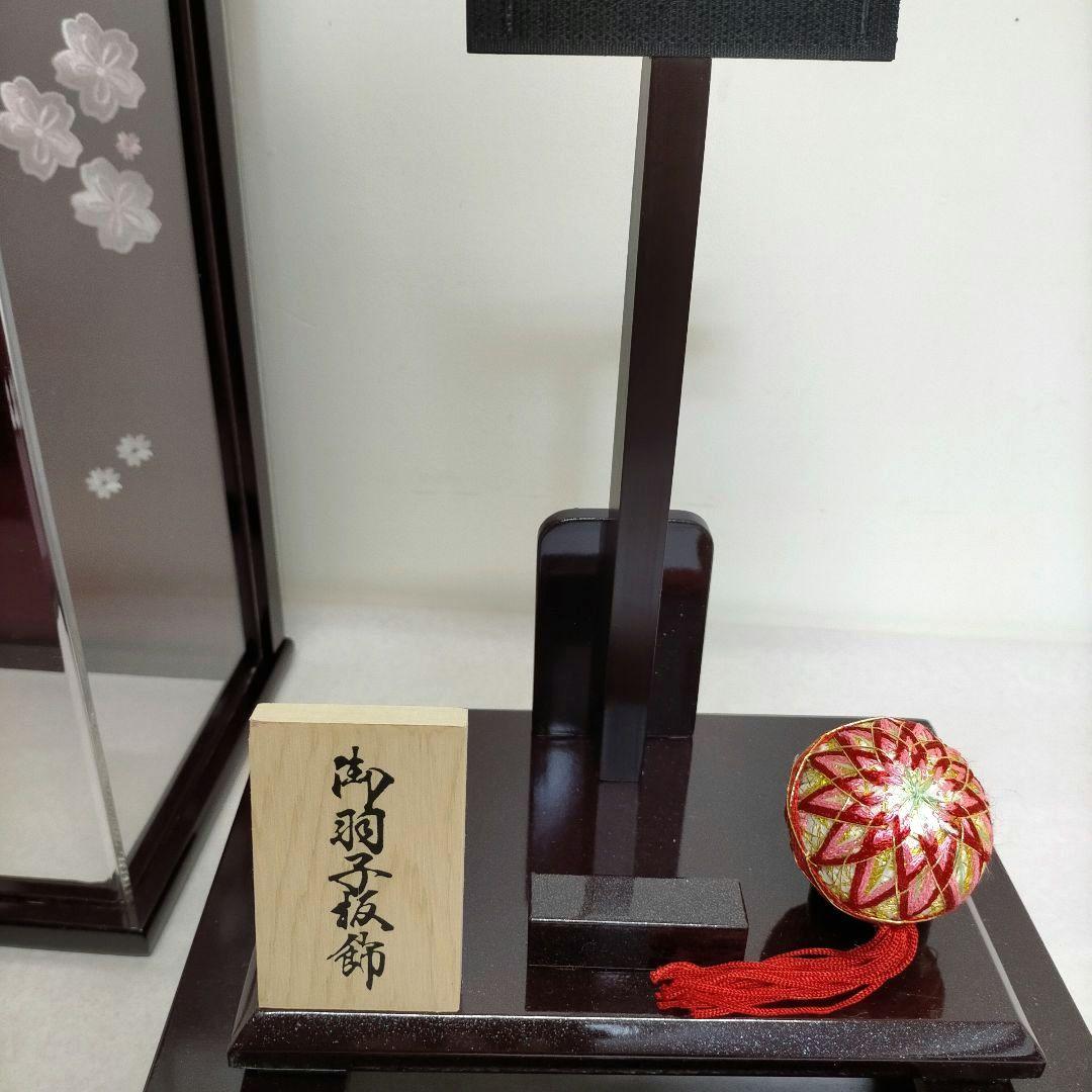 8号 羽子板 エンジ アクリルケース フラワー