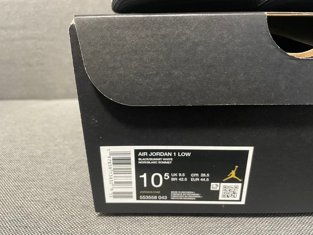 Nike Air Jordan 1 Low ブラック/ホワイト 28.5 cm