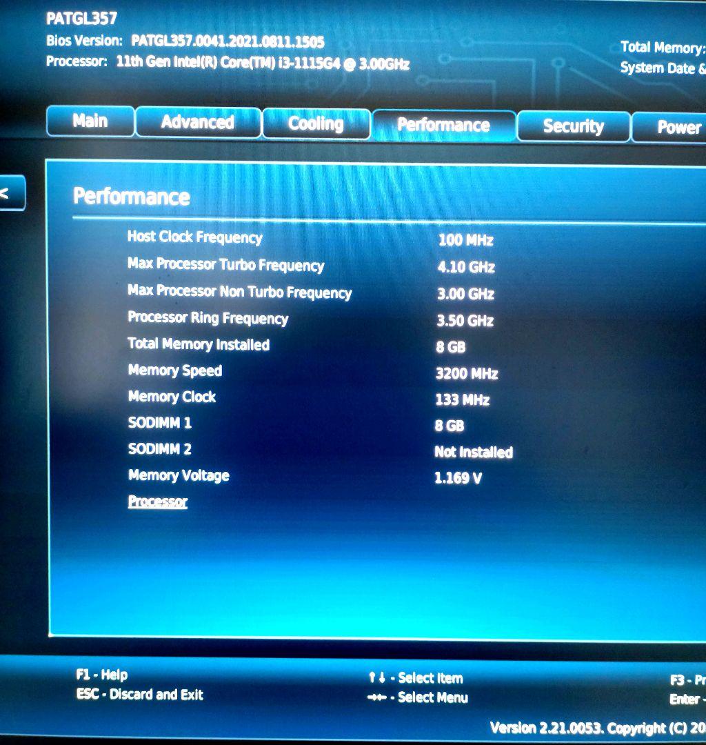Intel インテル NUC11 NUC11PAHi3 Core i3 ミニPC
