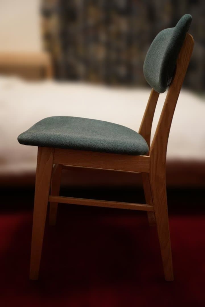 NOCE RY42 ダイニングチェア（ナチュラル/ダークグリーン）