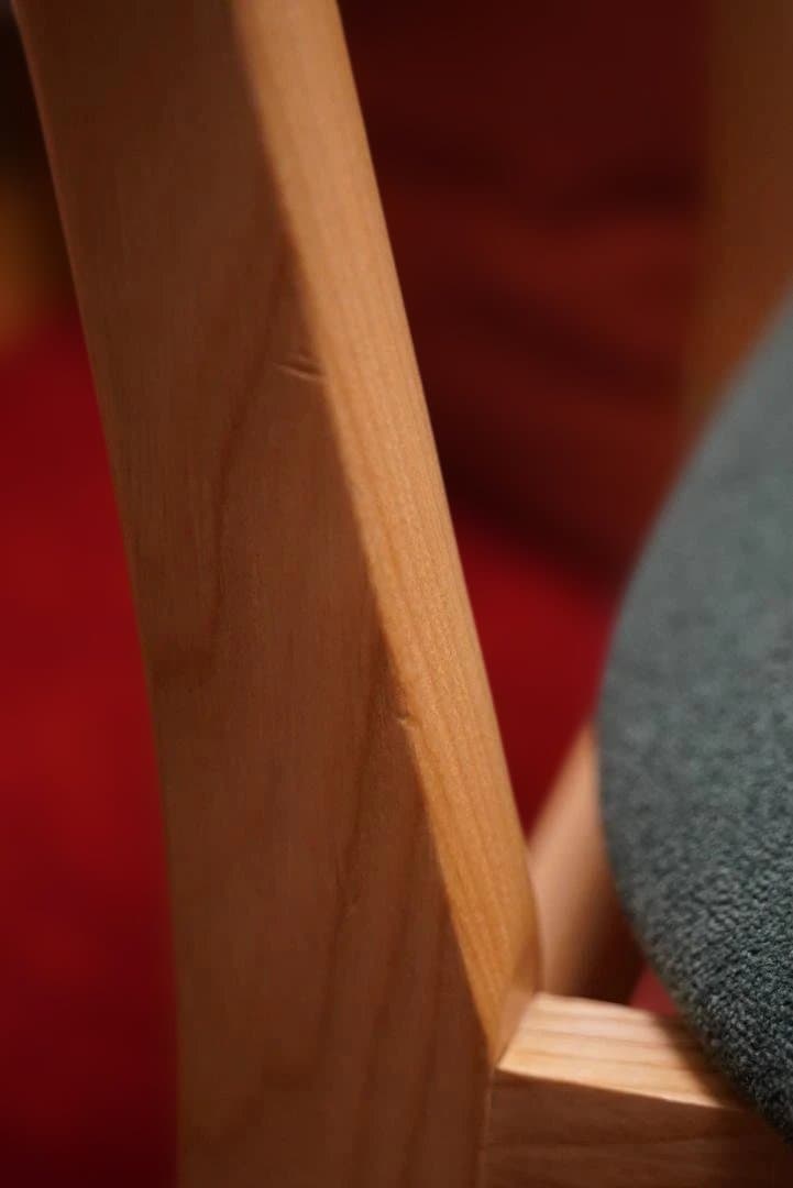 NOCE RY42 ダイニングチェア（ナチュラル/ダークグリーン）