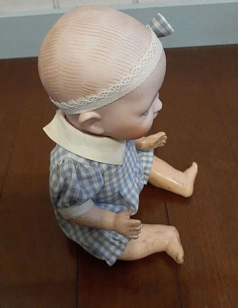 ⭐目を閉じる！アンティークビスクドール　15