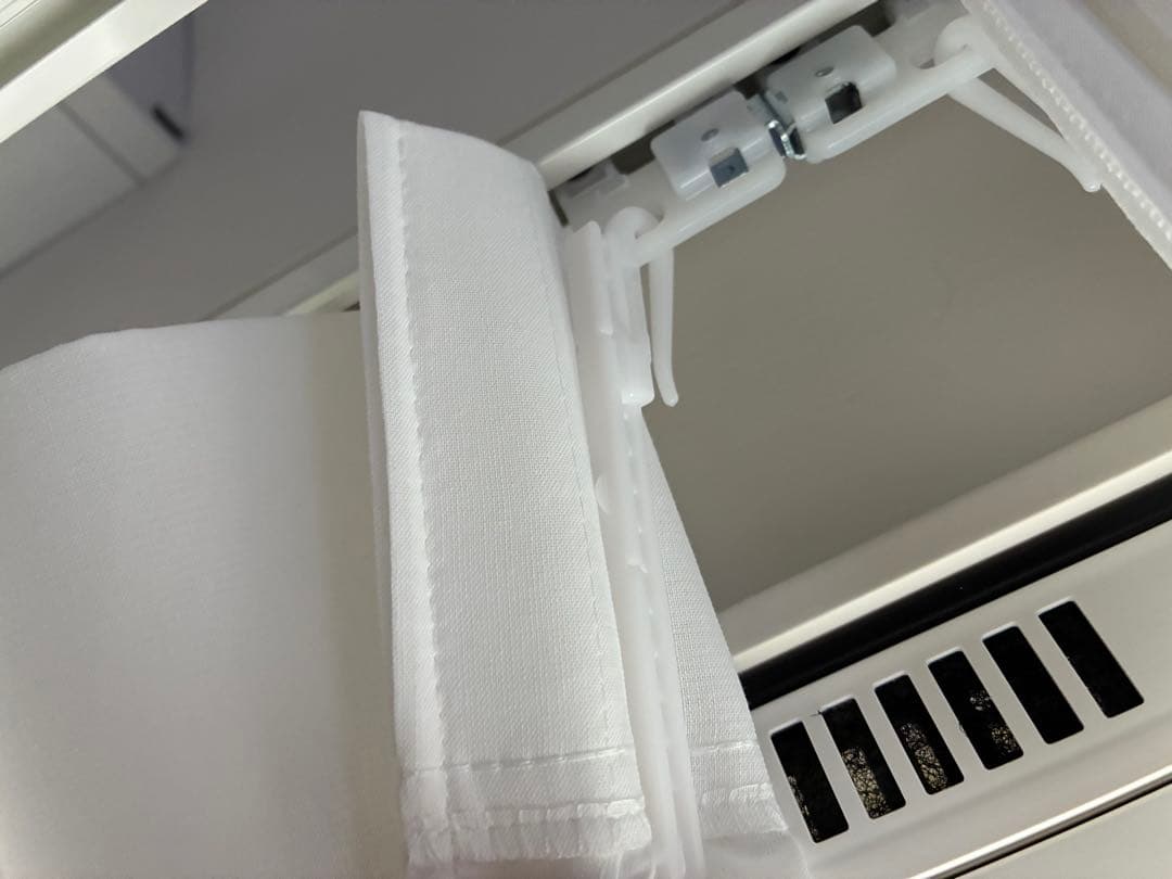 【美品・再値下】unicoレースカーテン 遮熱/遮像/UV73%/洗濯OK無地白