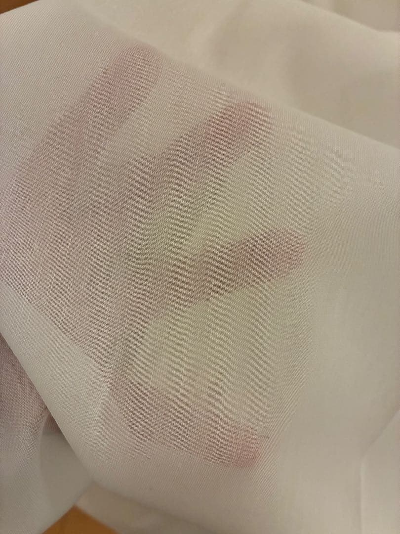 【美品・再値下】unicoレースカーテン 遮熱/遮像/UV73%/洗濯OK無地白