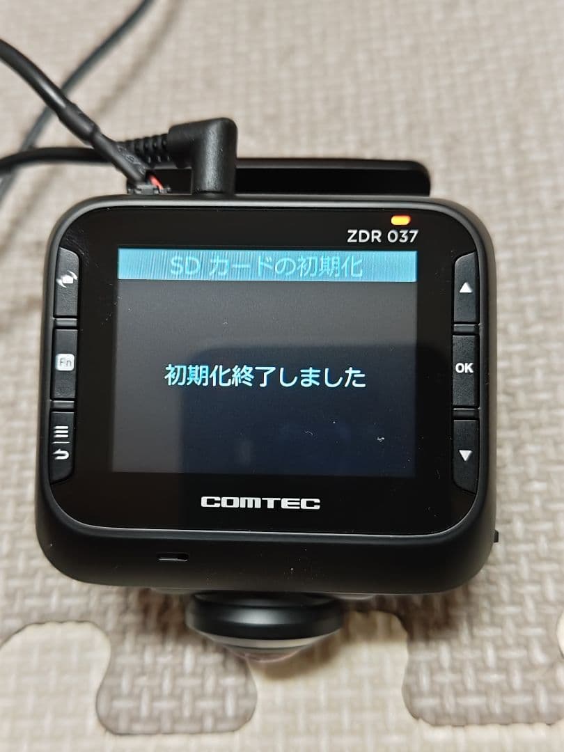 コムテック ZDR 037 360°タイプドライブレコーダーリアカメラ配線付き。