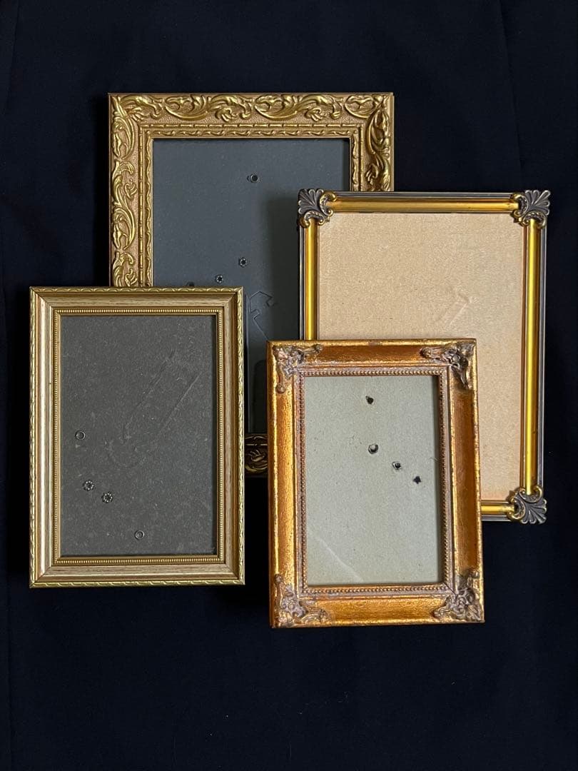 ◆フランスアンティーク｜写真立てフレームフォトスタンド木枠額縁額装ガラス壁掛け