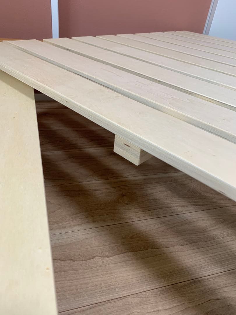 シングル木製ベッド　すのこ式