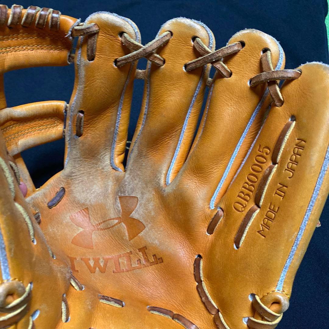 廃盤　アンダーアーマーグローブ　硬式内野手用　QBBシリーズ上質皮使用　レア