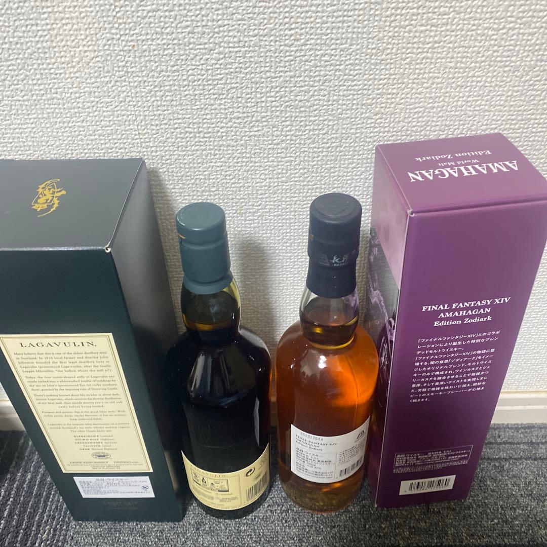ウィスキー2本セット　ラガヴーリン 16年　長濱蒸溜所 AMAHAGAN