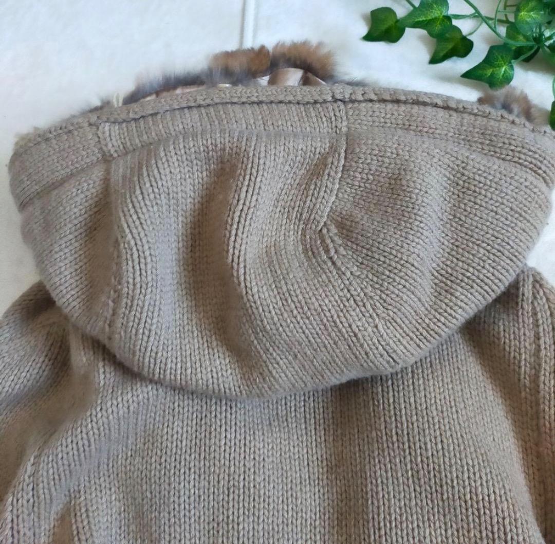 S.Max Mara フード付き　ロングカーディガン Lサイズ　カシミヤ