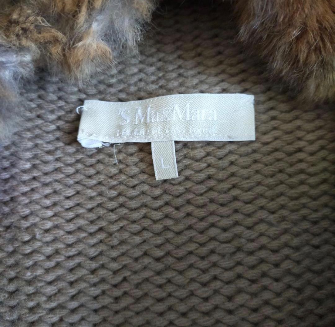 S.Max Mara フード付き　ロングカーディガン Lサイズ　カシミヤ