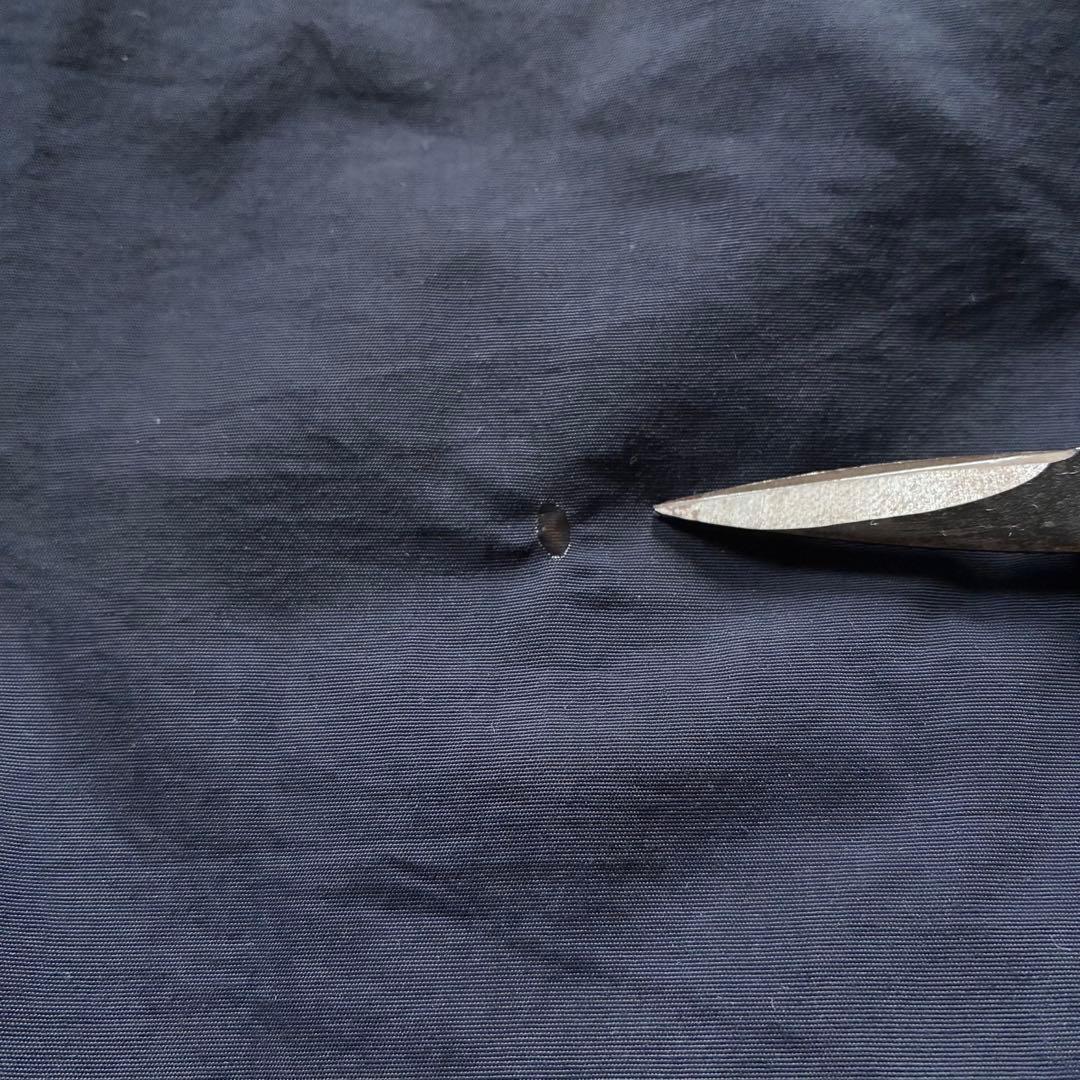 古着 eddie bauer ナイロンアノラック ハーフジップ 2XL 紺