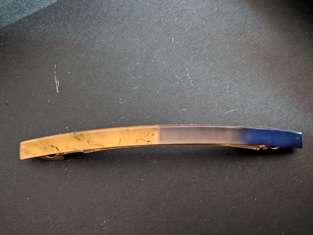 セット）コレットマルーフ　アクリルバレッタ＆ポニー　イエロー・グレー・ネイビー