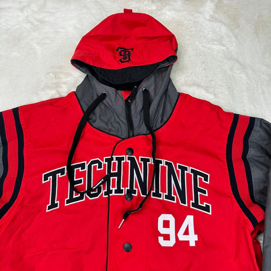 ✨美品✨TECHNINE テックナイン スノボウェア スタジャン風 L 赤 ロゴ