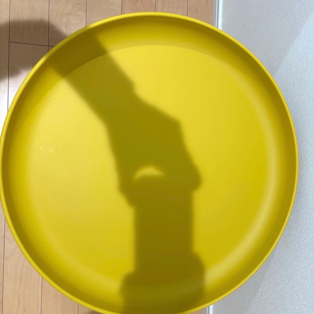 未使用級 ROND ロンド サイドテーブル 丸型 イエロー 直径50cm 北欧