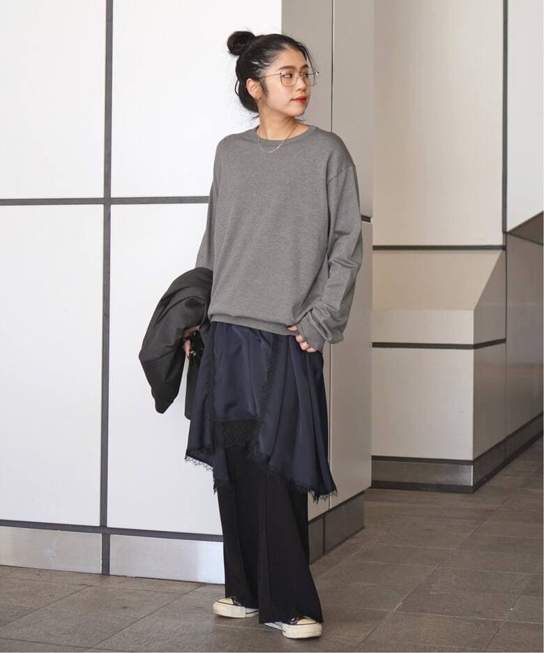 AP STUDIO 今季レースドッキングキャミワンピースNAVY