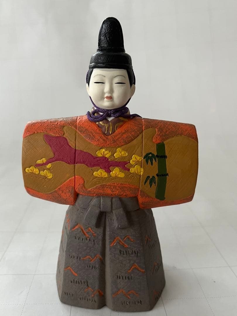 陶器製雛人形セット 男雛と女雛