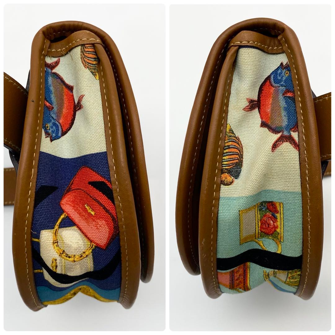 【希少】GUCCI ウエストポーチ　グッチシモ　マルチカラー　キャンバス×レザー