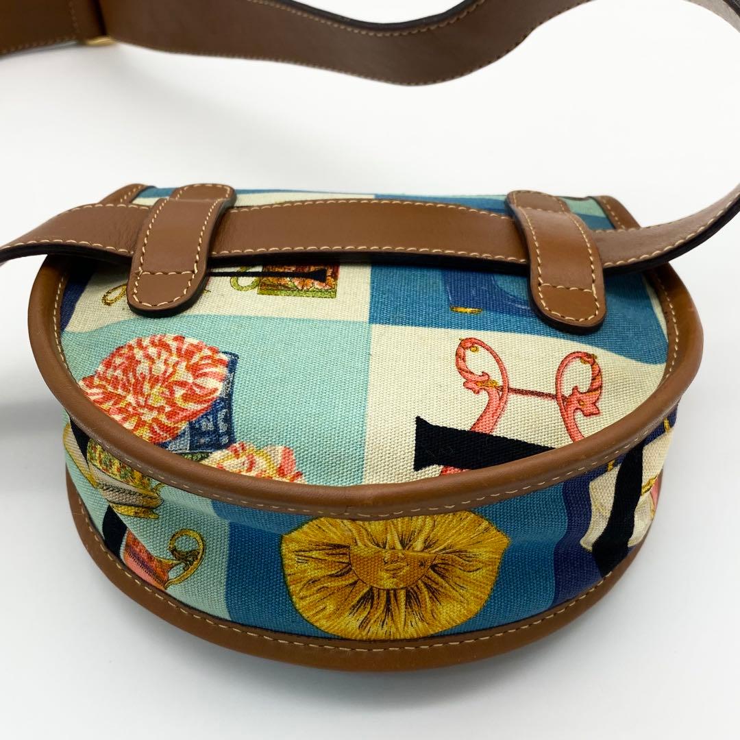 【希少】GUCCI ウエストポーチ　グッチシモ　マルチカラー　キャンバス×レザー