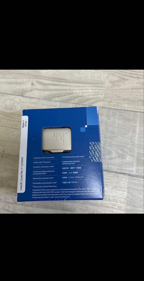 新品未開封　Intel Core i7-12700KF 第12世代