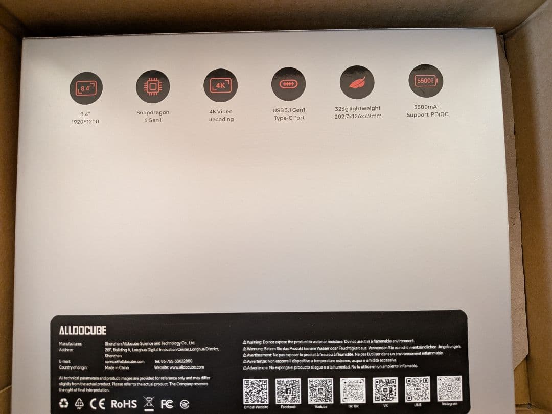 【美品】ALLDOCUBE iPlay60 mini Turbo