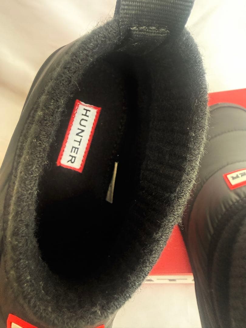 HUNTER ハンター インアウト パファー ニッテッド カフブーツ