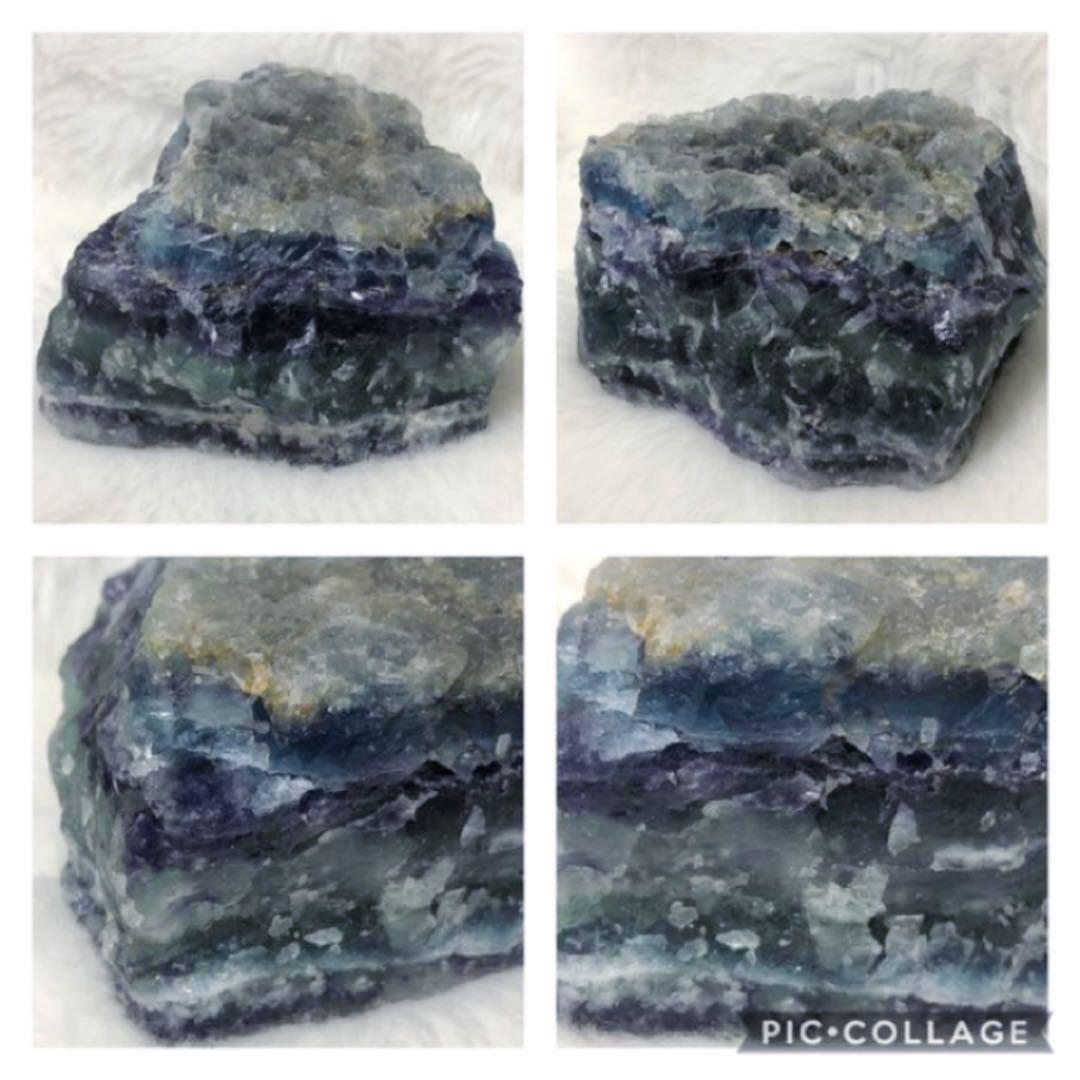 ☆ 綺麗！エンジェルフェザーフローライト(蛍石) 原石　1Kg パワーストーン！