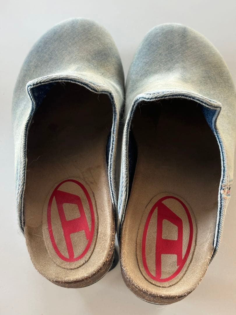 美品！Diesel D-Woodstock W 80mm デニムミュール